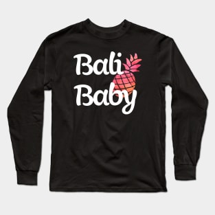 Bali Baby | Pineapple Design Long Sleeve T-Shirt